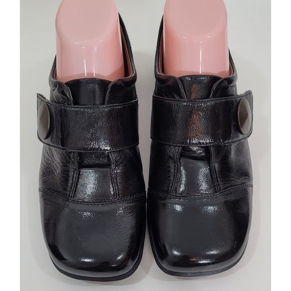 Josef Seibel Kathrin Black Patent Leather Loafers Square Toe Women's EU-39 US-8 - Picture 2 of 10